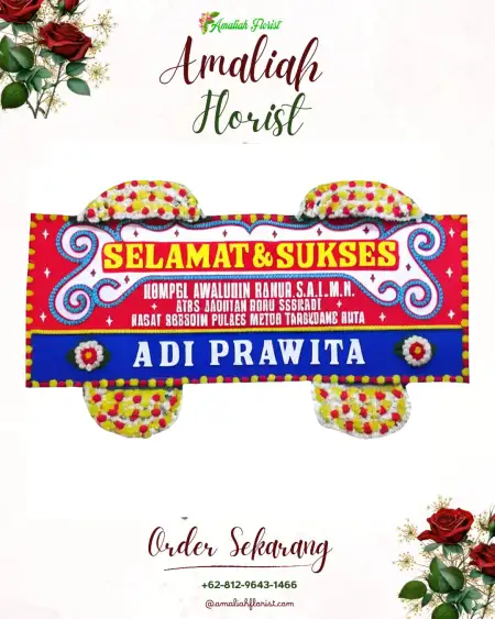 Papan Bunga Ucapan Selamat Kebon Sari